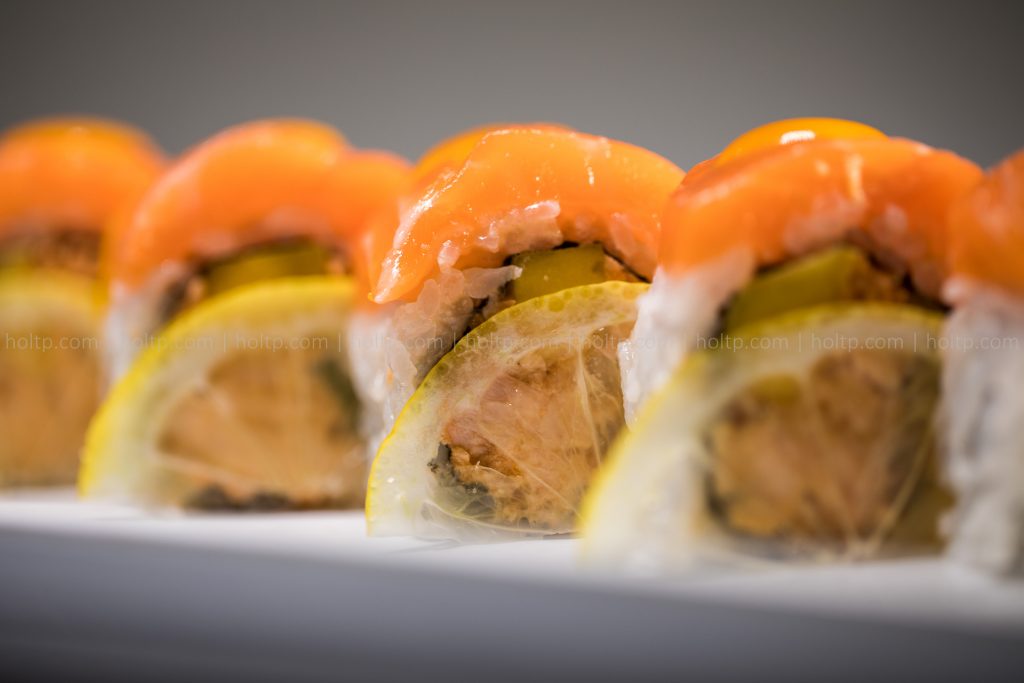 Sushi Roll Photo Lemon Salmon