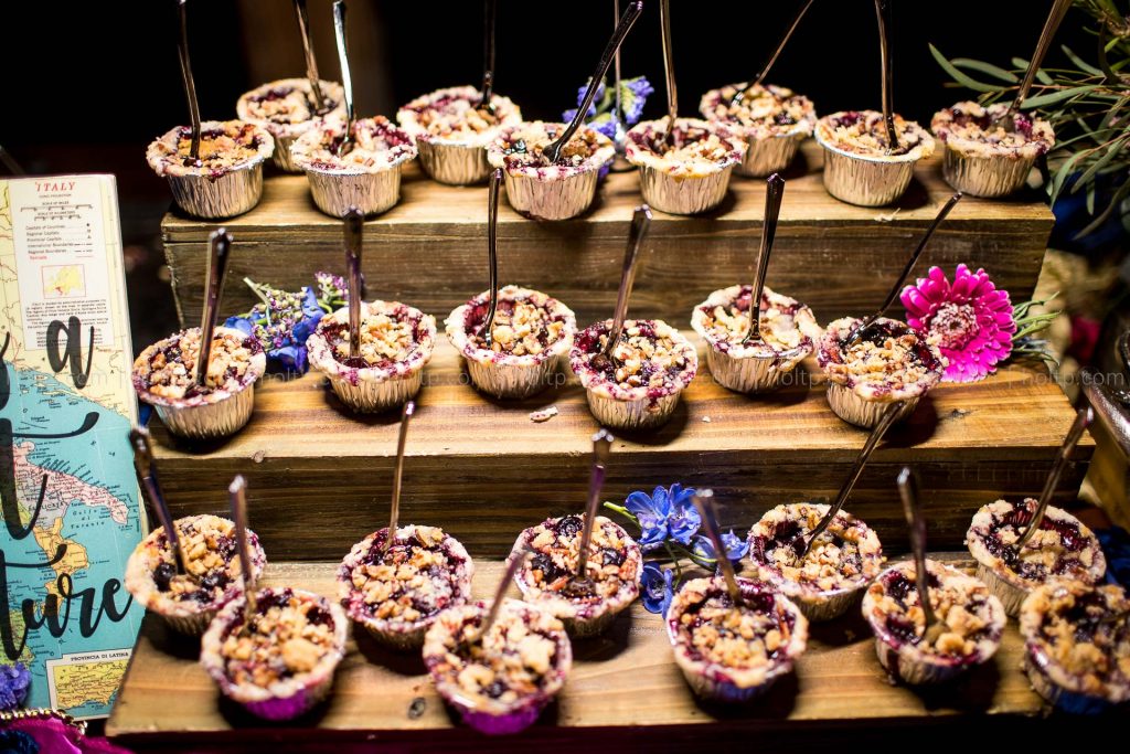 Dessert Bar Blueberry Crumble Photography