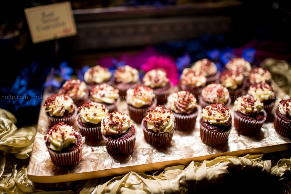 Dessert Bar Red Velvet Mini Cupcakes Photography
