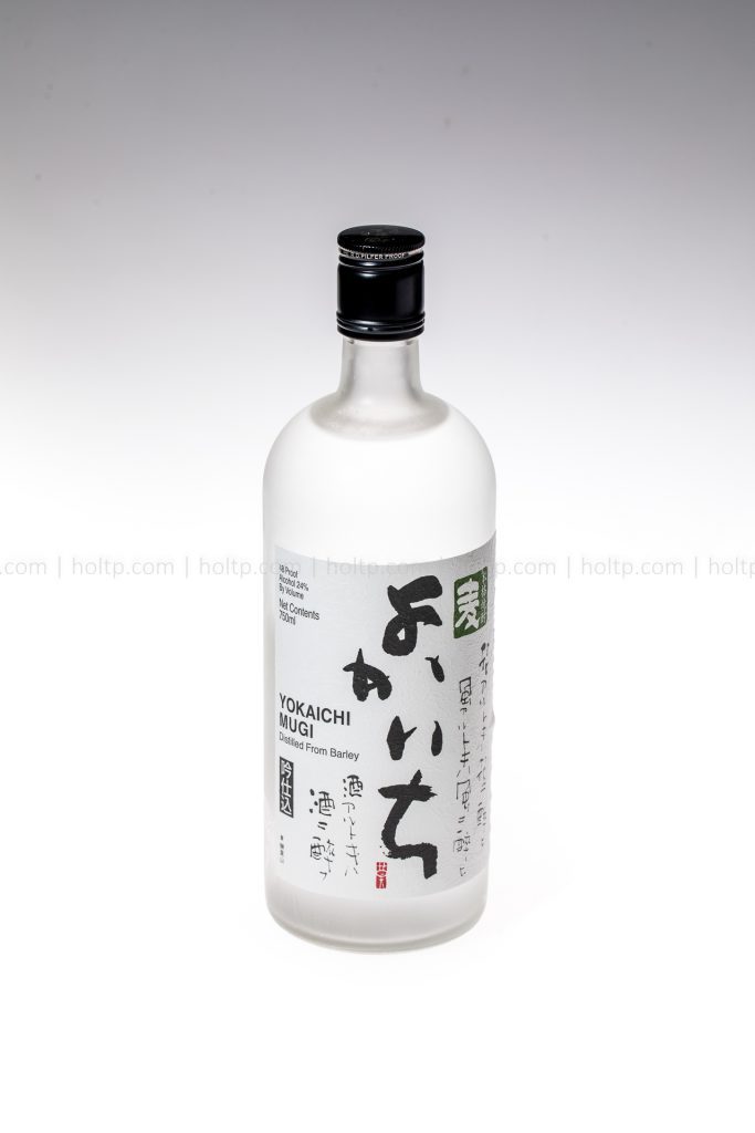 Yokaichi Mugi Sake beverage photography