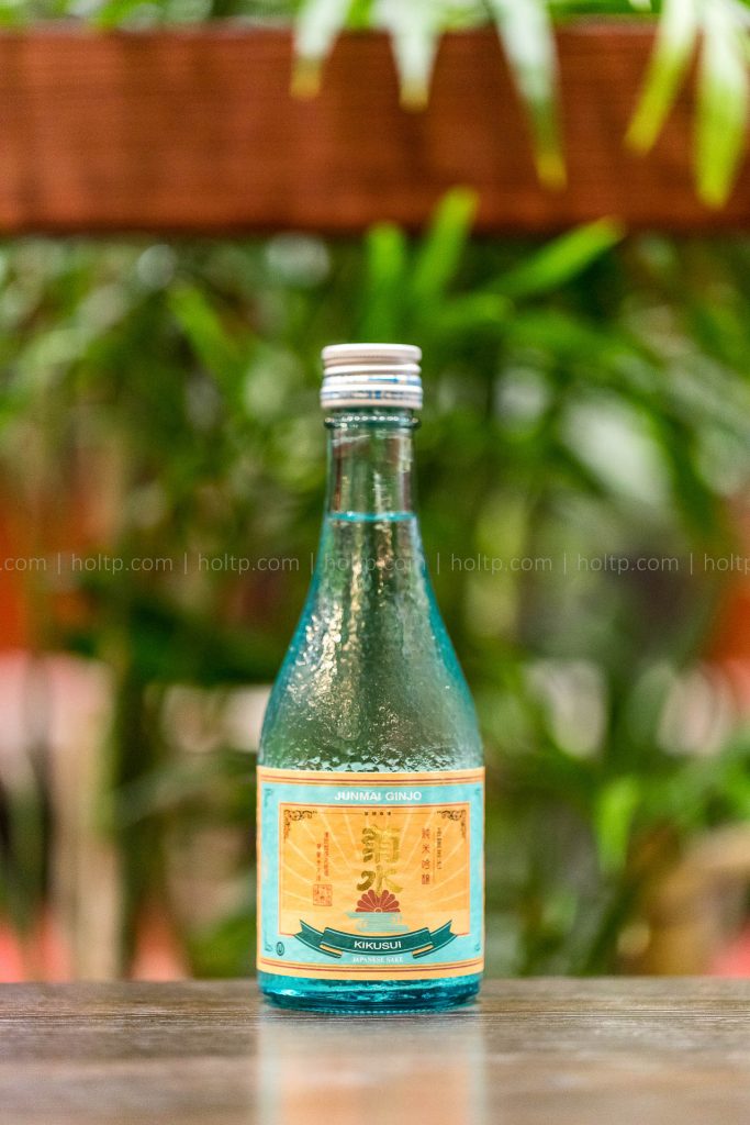 Junmai Ginjo Sake beverage photography