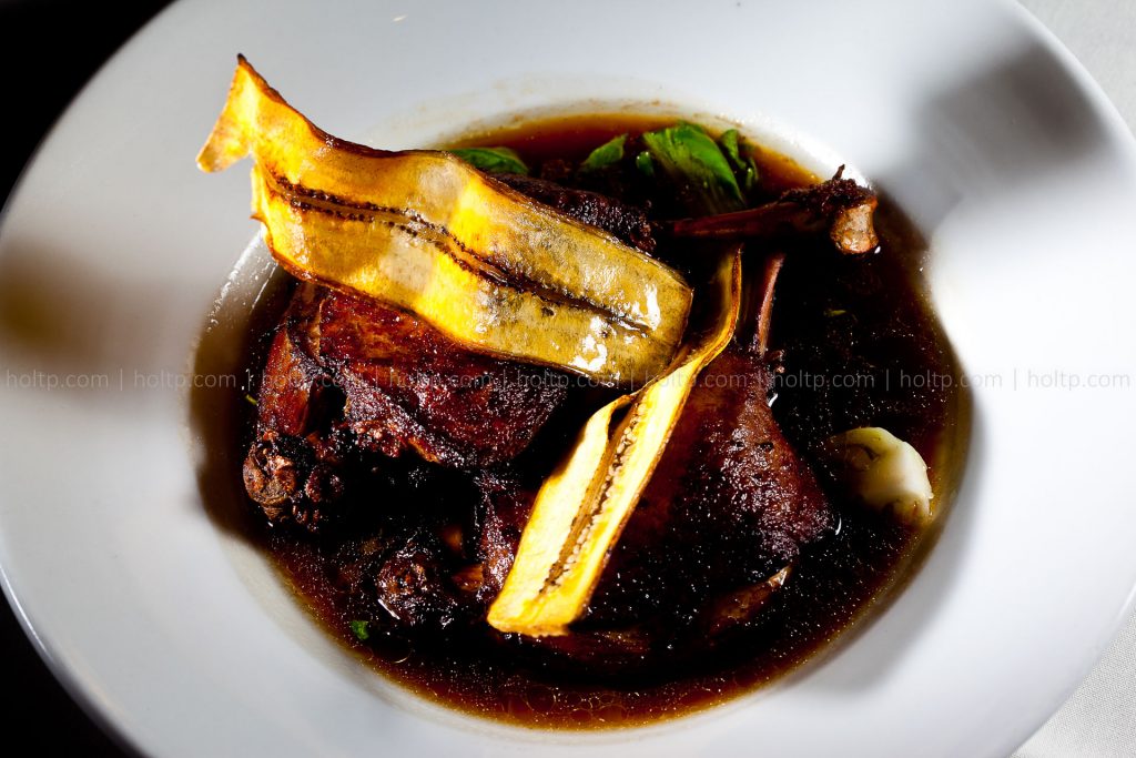 Duck Confit with Fried Plantains