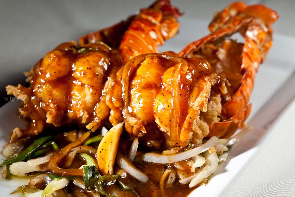 Lobster Tail Tamarind Sauce Photography