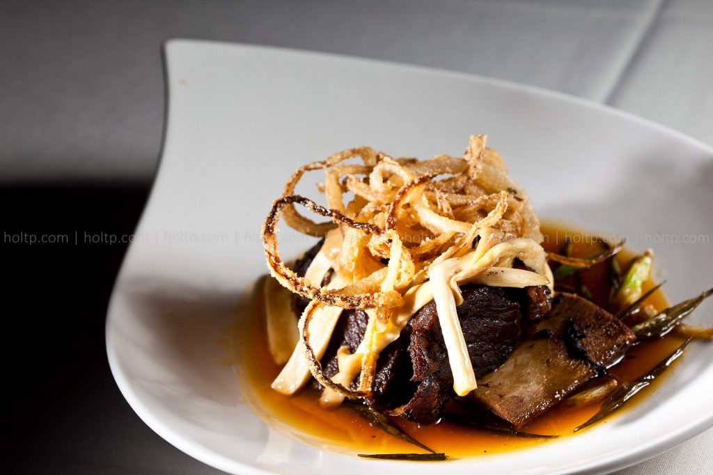 Beef Short Rib with Fried Onion Photography