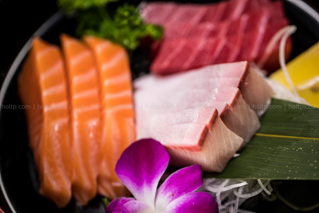 Assorted Sashimi Bowl Photography