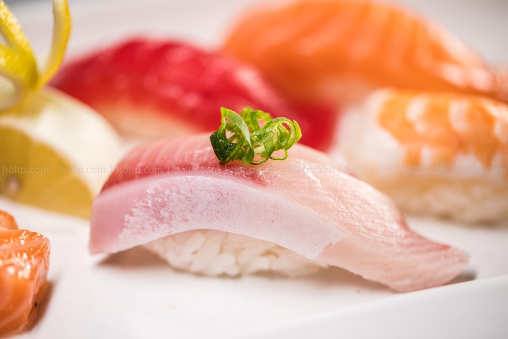 Yellowtail Belly Sushi Photography