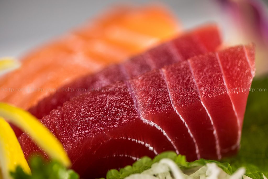 Tuna and Salmon Sashimi Photography